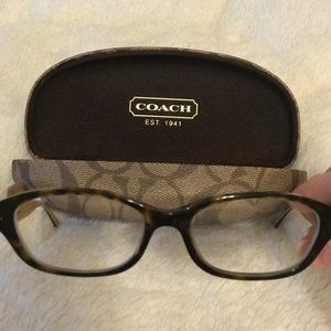 Coach Tortoise Shell Rx Glasses w/ Case